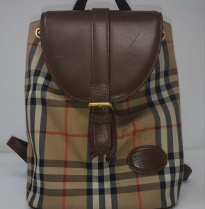 Burberry Beige Nova Check Mini Backpack